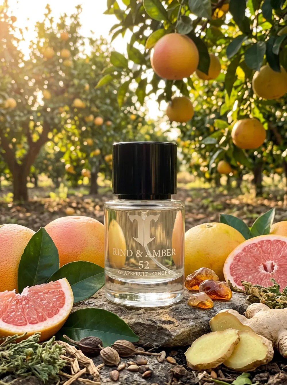 Rind & Amber – Atelier T Eau de Parfum with its key notes