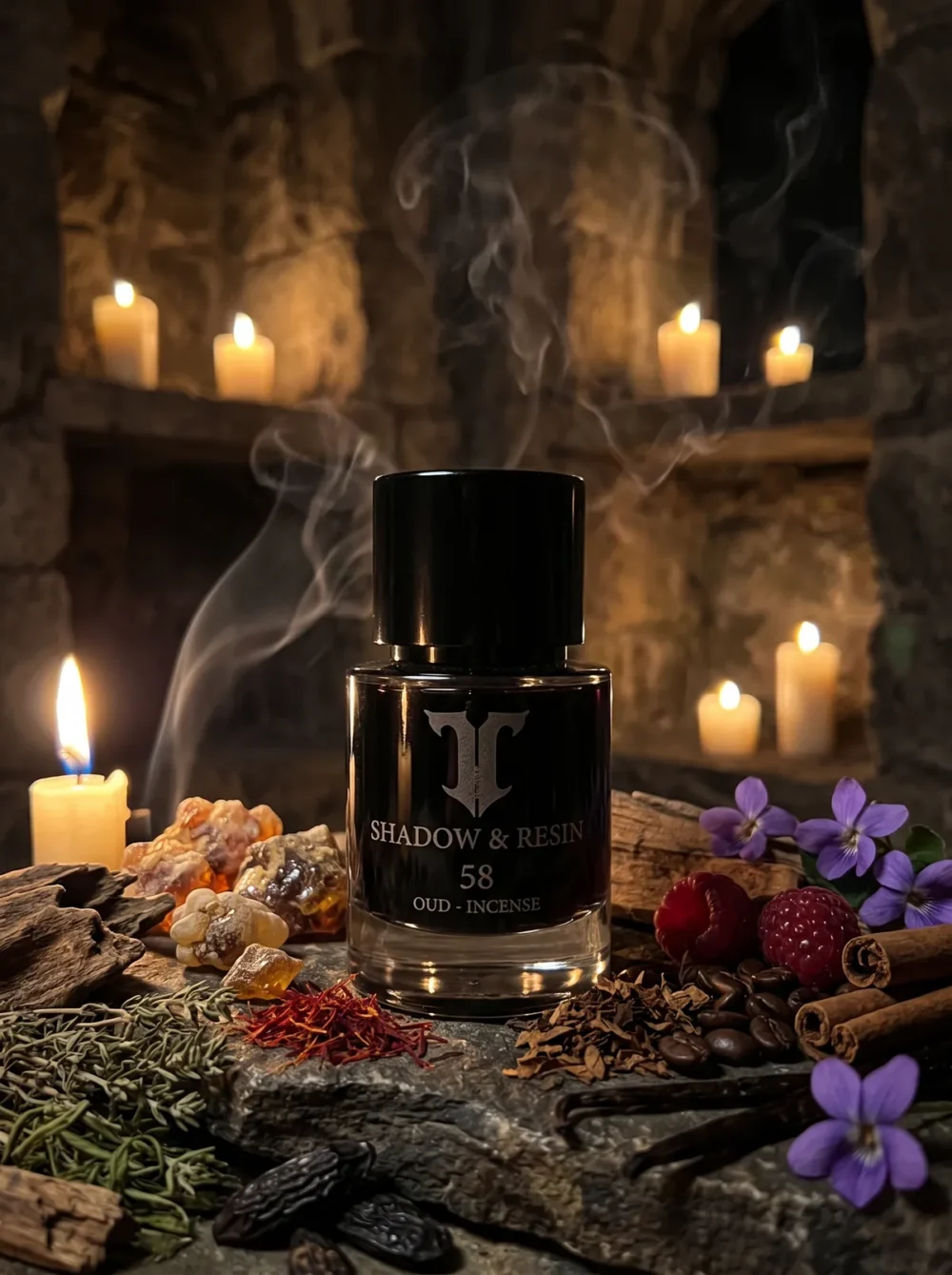 Shadow & Resin – Atelier T Eau de Parfum with its key notes