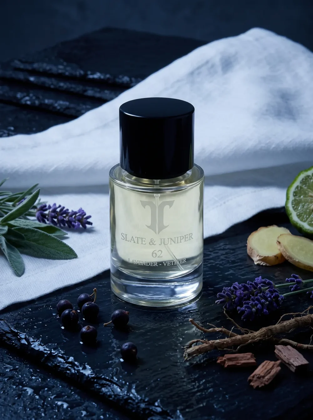 Slate & Juniper – Atelier T Eau de Parfum with its key notes