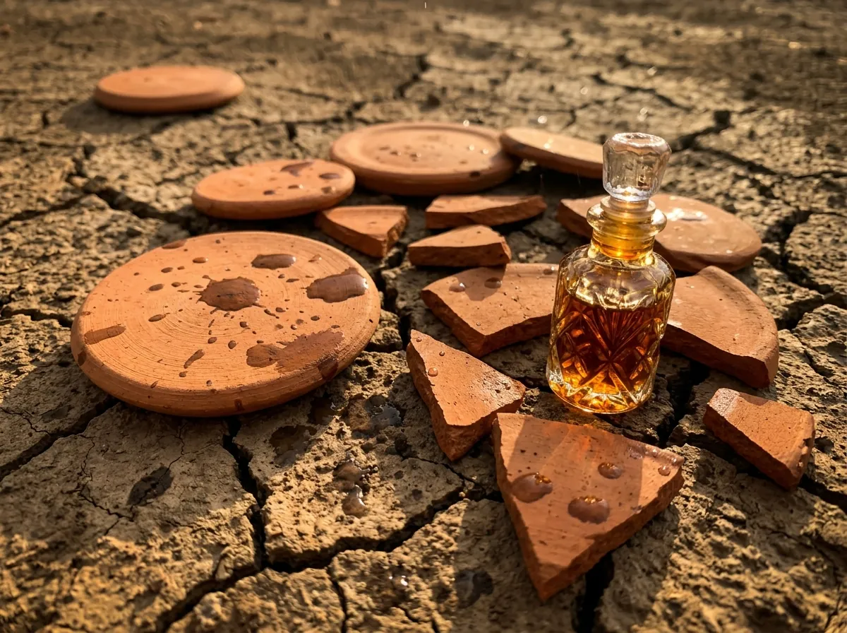 Baked clay and the first raindrops, the inspiration for mitti attar